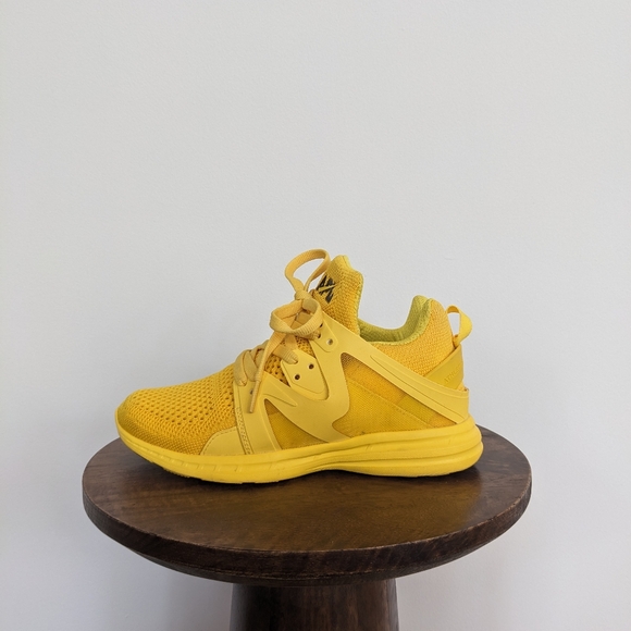 APL Shoes - APL Ascend Yellow Woven Sneakers